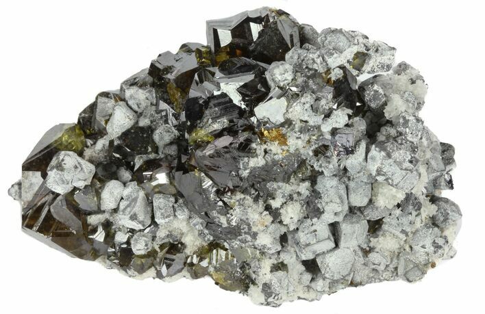 Galena, Chalcopyrite and Sphalerite Crystal Cluster - Bulgaria #62250